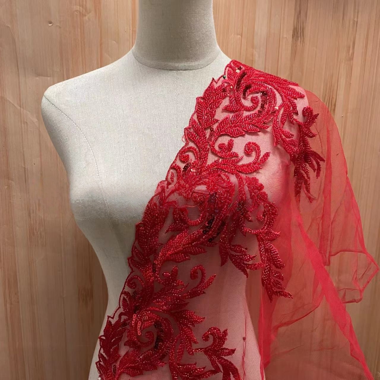 Beaded Embroidery Lace Trim wi - Beaded Trim Fringe recension och pris