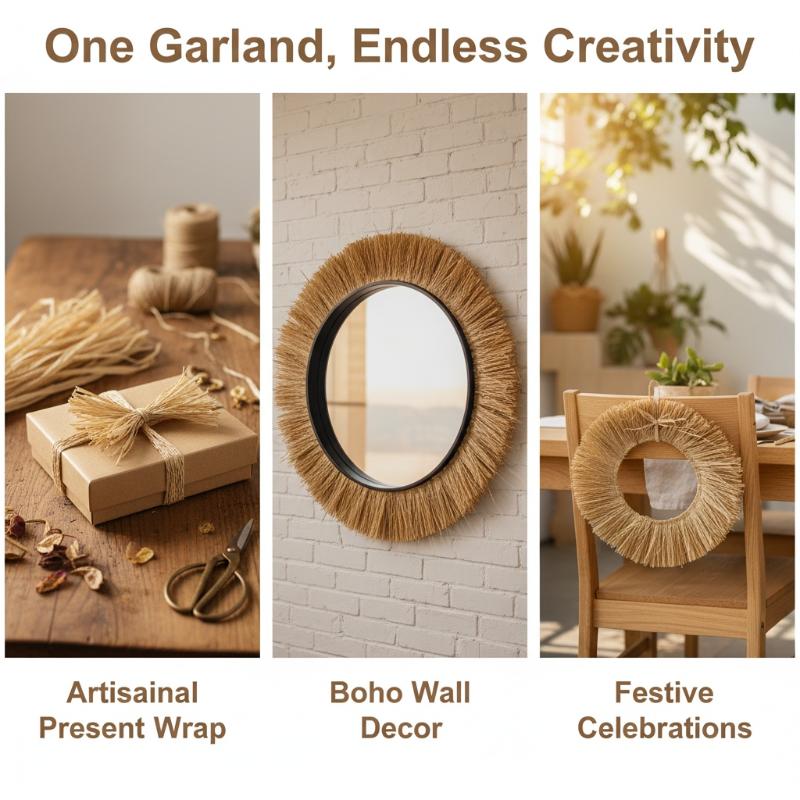 Natural Wedding Garland DIY Ho - Tassel Fringe Trim recension och pris
