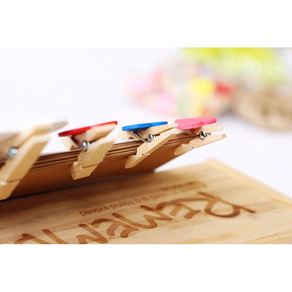 50Pcs Mini Wooden Clothespins  - Christmas Craft Embellishment recension och pris