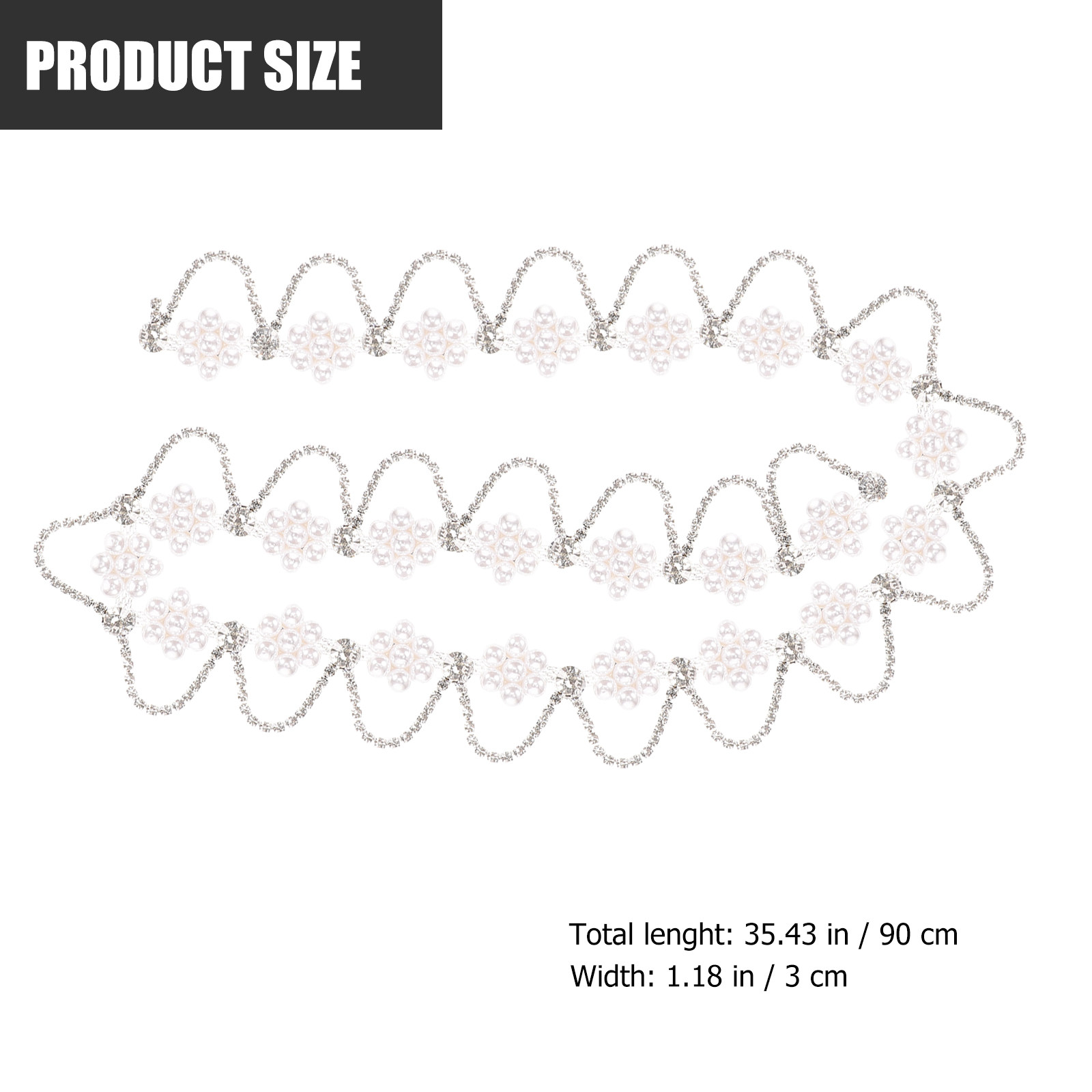 Premium Rhinestone Pearl Chain - Craft Embellishment recension och pris