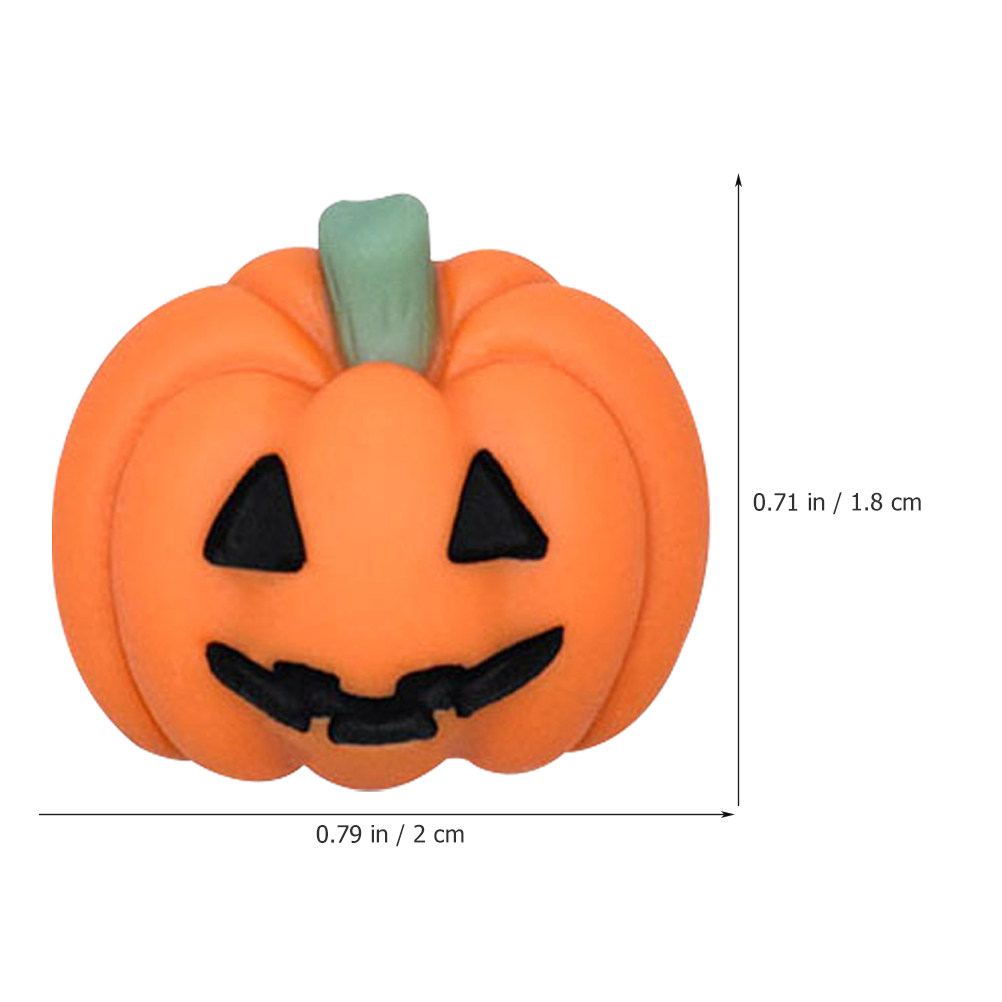 50Pcs Tiny Resin Pumpkin Charm - Craft Embellishment recension och pris