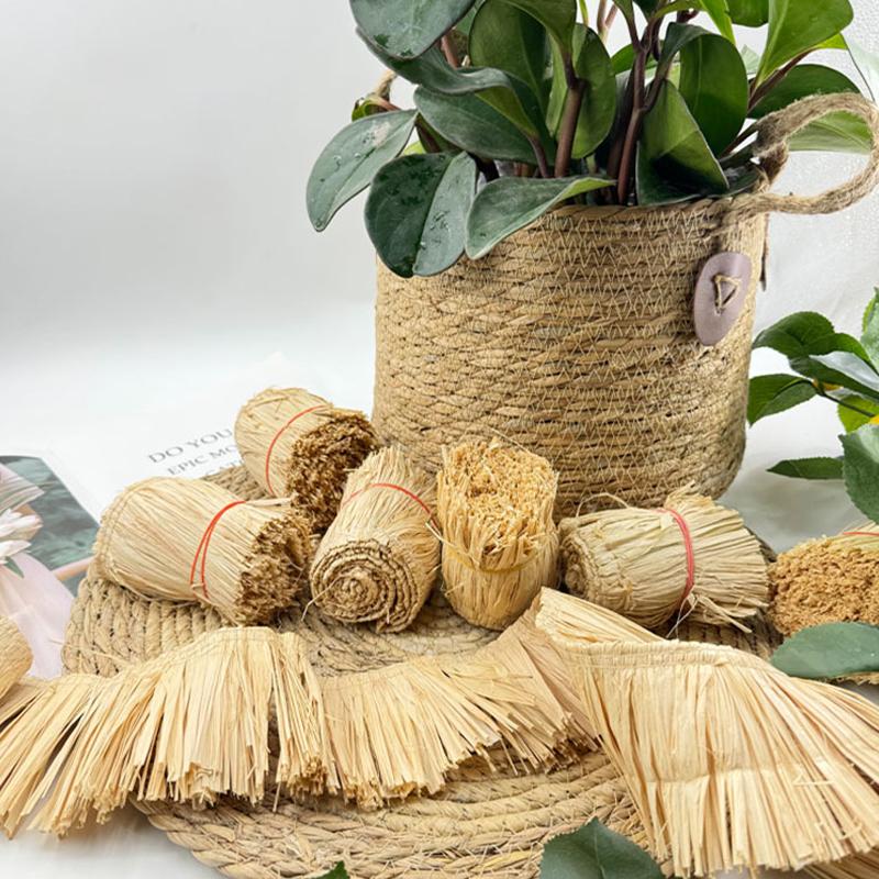 NEW 1M Jute Fringe Trim Raffia - Tassel Fringe Trim recension och pris